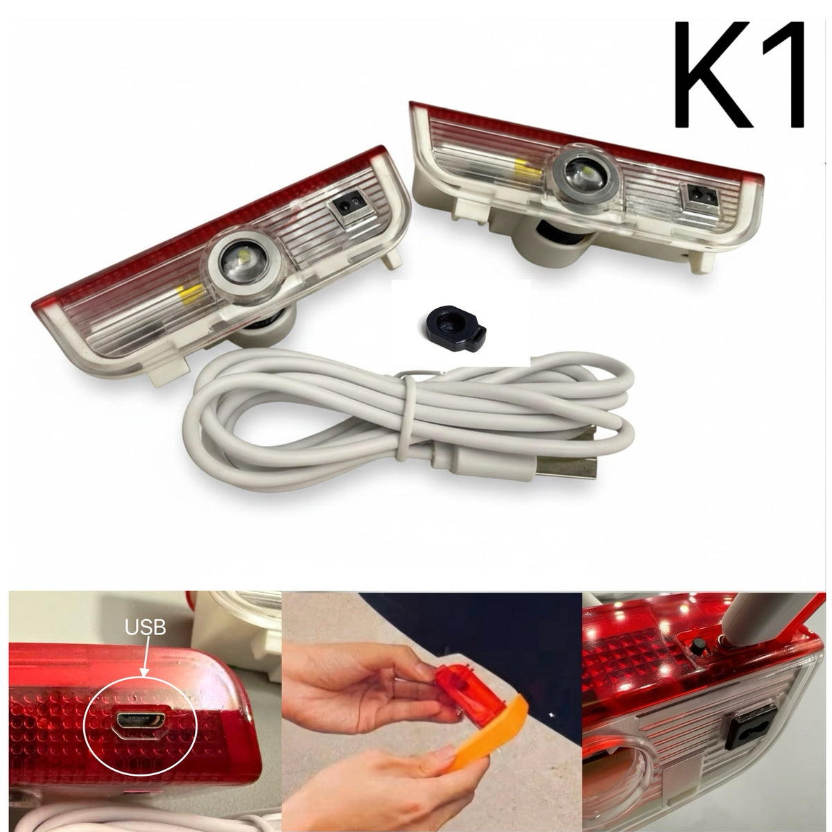 PORSCHE Original Logo Projector Lights Nr.PO0001