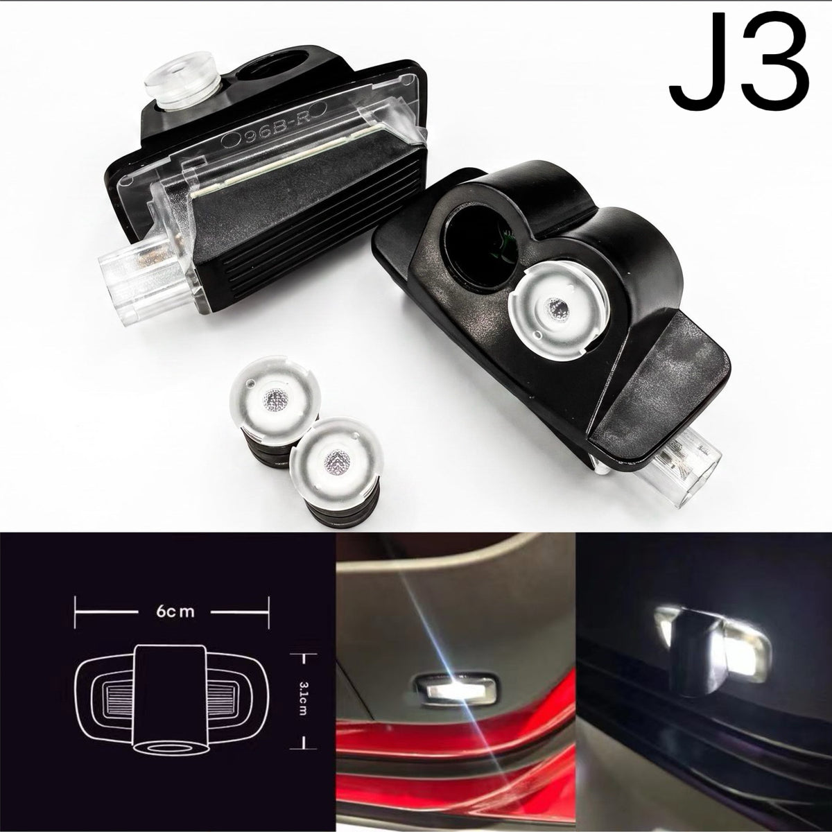 PORSCHE  E-Hybrid  Logo Projector Lights Nr.PO0005