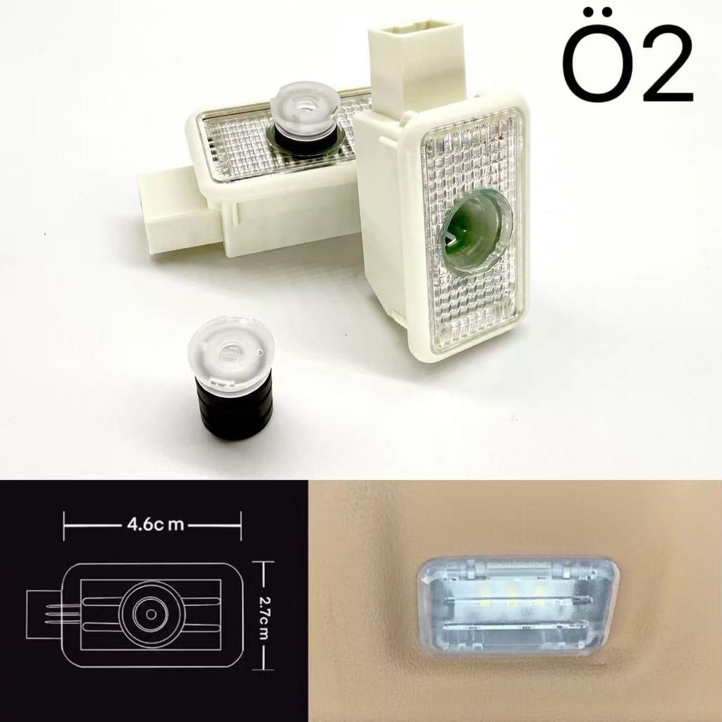 Land Rover LOGO PROJECROTR LIGHTS Nr.04 (الكمية 1 = 1 مجموعة / 2 أضواء باب)