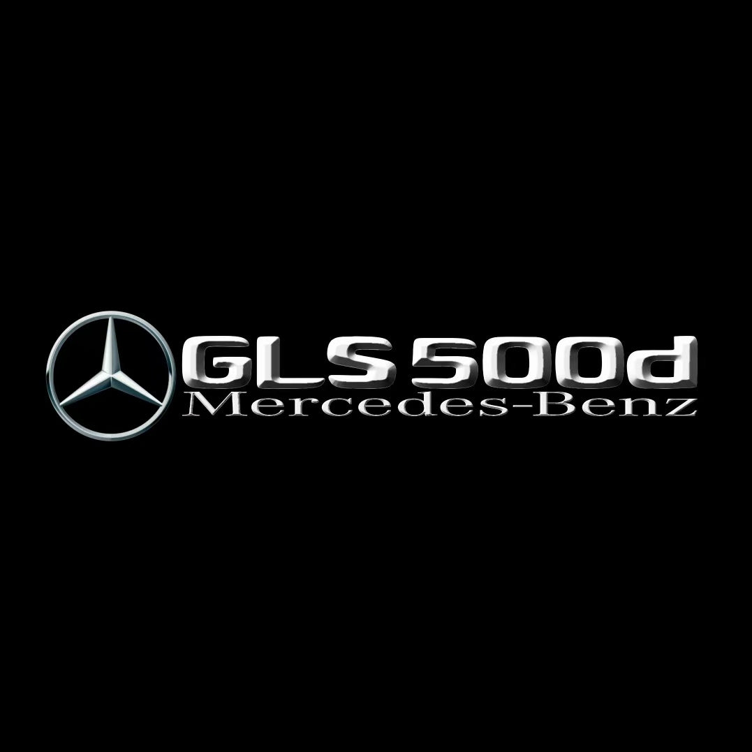 MERCEDES BENZ GLS 500d LOGO PROJECTOR LIGHTS  (quantity 1 = 1 sets/2 door lights)Nr.03f043