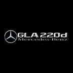 MERCEDES BENZ GLA 220d LOGO PROJECTOR LIGHTS  (quantity 1 = 1 sets/2 door lights)Nr.03f021