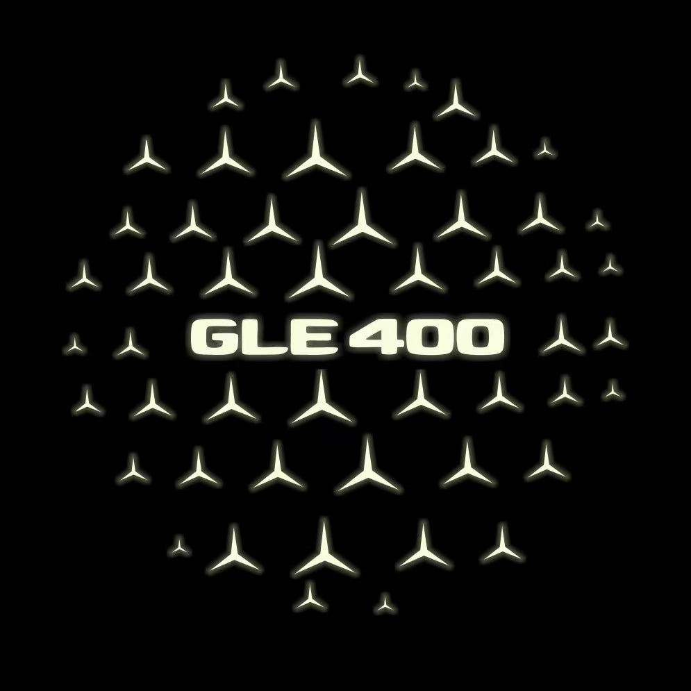 MERCEDES BENZ GLE 400 LOGO PROJECTOR LIGHTS  (quantity 1 = 1 sets/2 door lights)Nr.03f048
