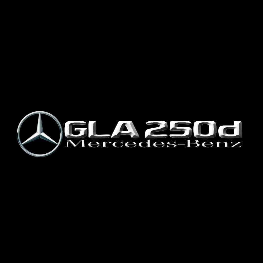 MERCEDES BENZ GLA 250d LOGO PROJECTOR LIGHTS  (quantity 1 = 1 sets/2 door lights)Nr.03f024