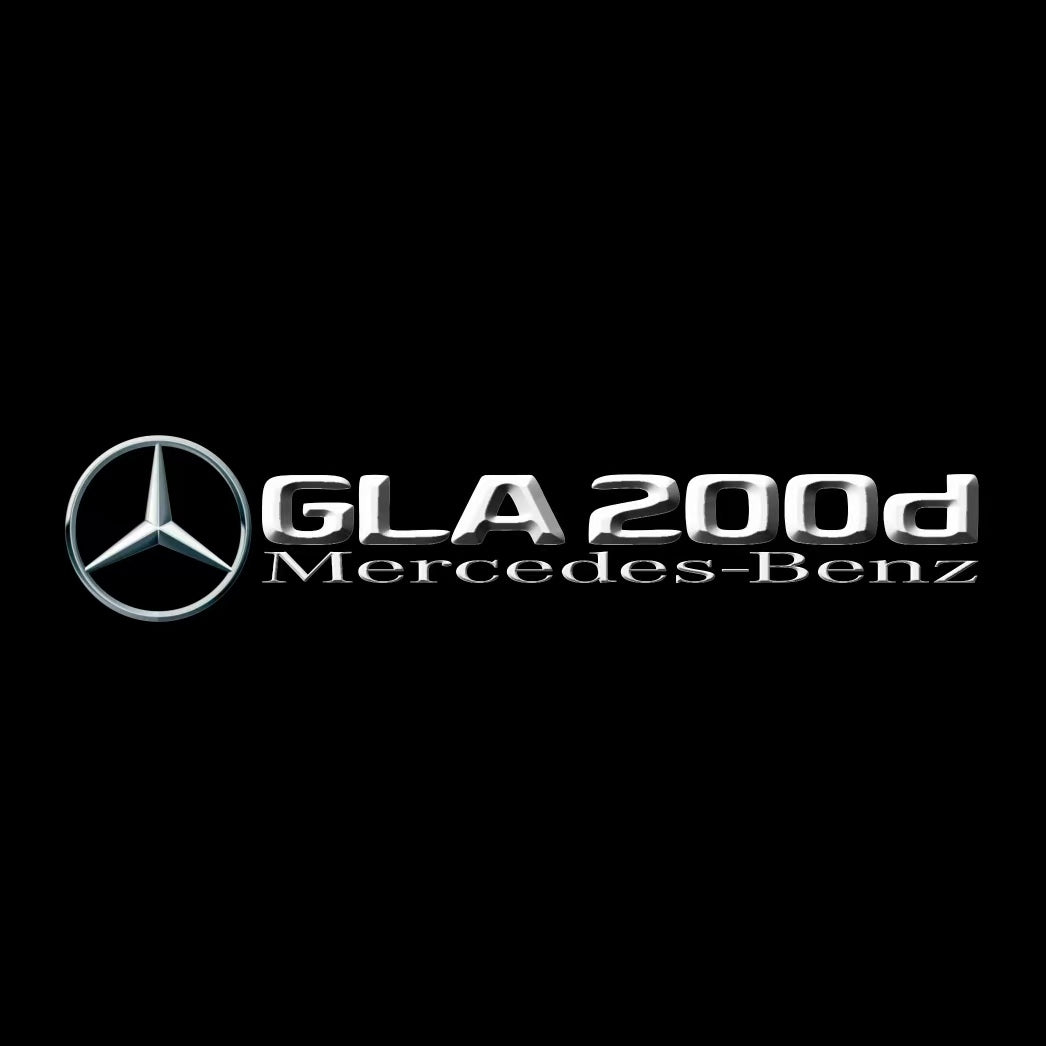 MERCEDES BENZ GLA 200d LOGO PROJECTOR LIGHTS  (quantity 1 = 1 sets/2 door lights)Nr.03f018