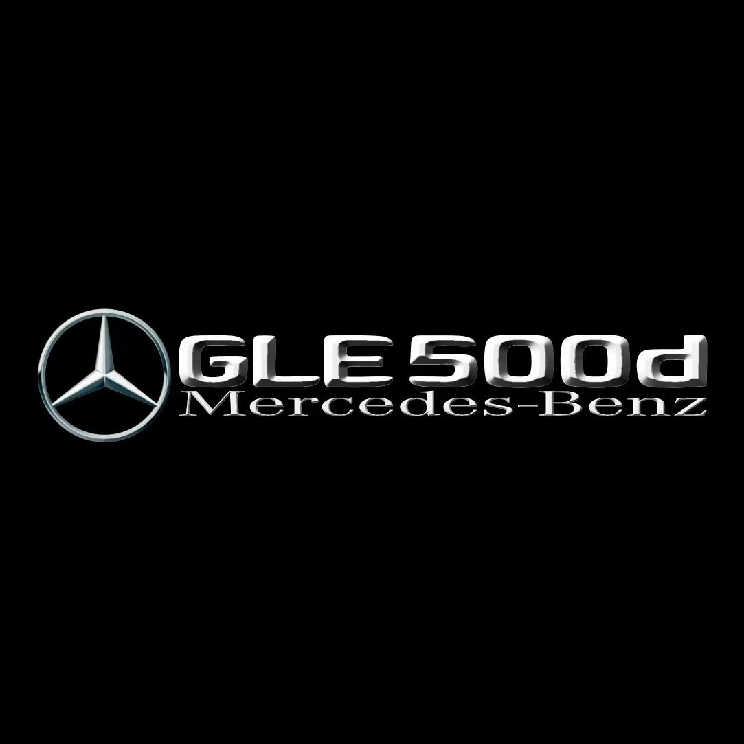 MERCEDES BENZ GLE 500d LOGO PROJECTOR LIGHTS  (quantity 1 = 1 sets/2 door lights)Nr.03f055