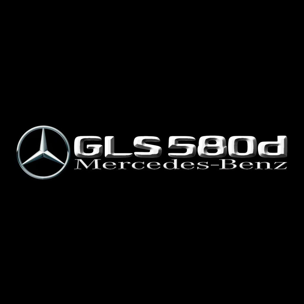 MERCEDES BENZ GLS 580d LOGO PROJECTOR LIGHTS  (quantity 1 = 1 sets/2 door lights)Nr.03f046