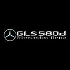 MERCEDES BENZ GLS 580d LOGO PROJECTOR LIGHTS  (quantity 1 = 1 sets/2 door lights)Nr.03f046