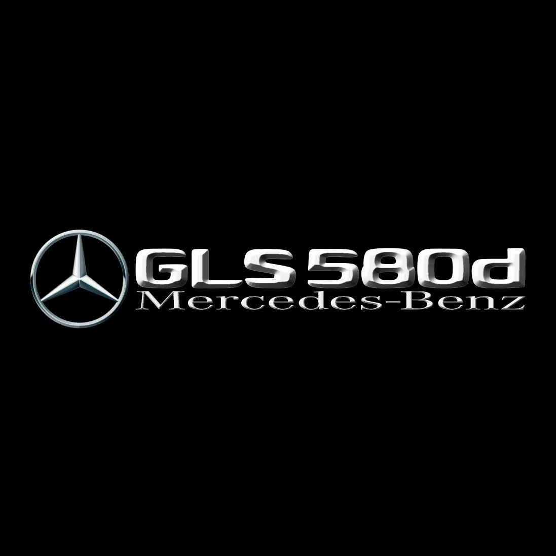 MERCEDES BENZ GLS 580d LOGO PROJECTOR LIGHTS  (quantity 1 = 1 sets/2 door lights)Nr.03f046