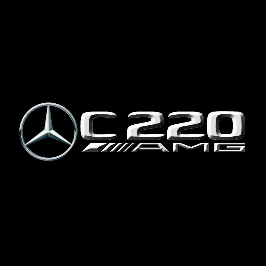 MERCEDES BENZ  C 220 AMG LOGO PROJECTOT LIGHTS  (quantity 1 = 1 sets/2 door lights)Nr.03f026