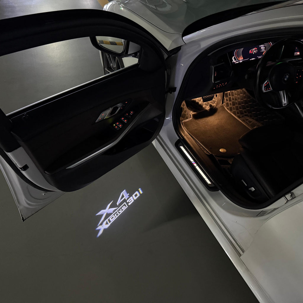 BMW M3 LOGO PROJECTOR LIGHTS Nr.24 (الكمية 1 = 1 مجموعة / 2 أضواء باب)