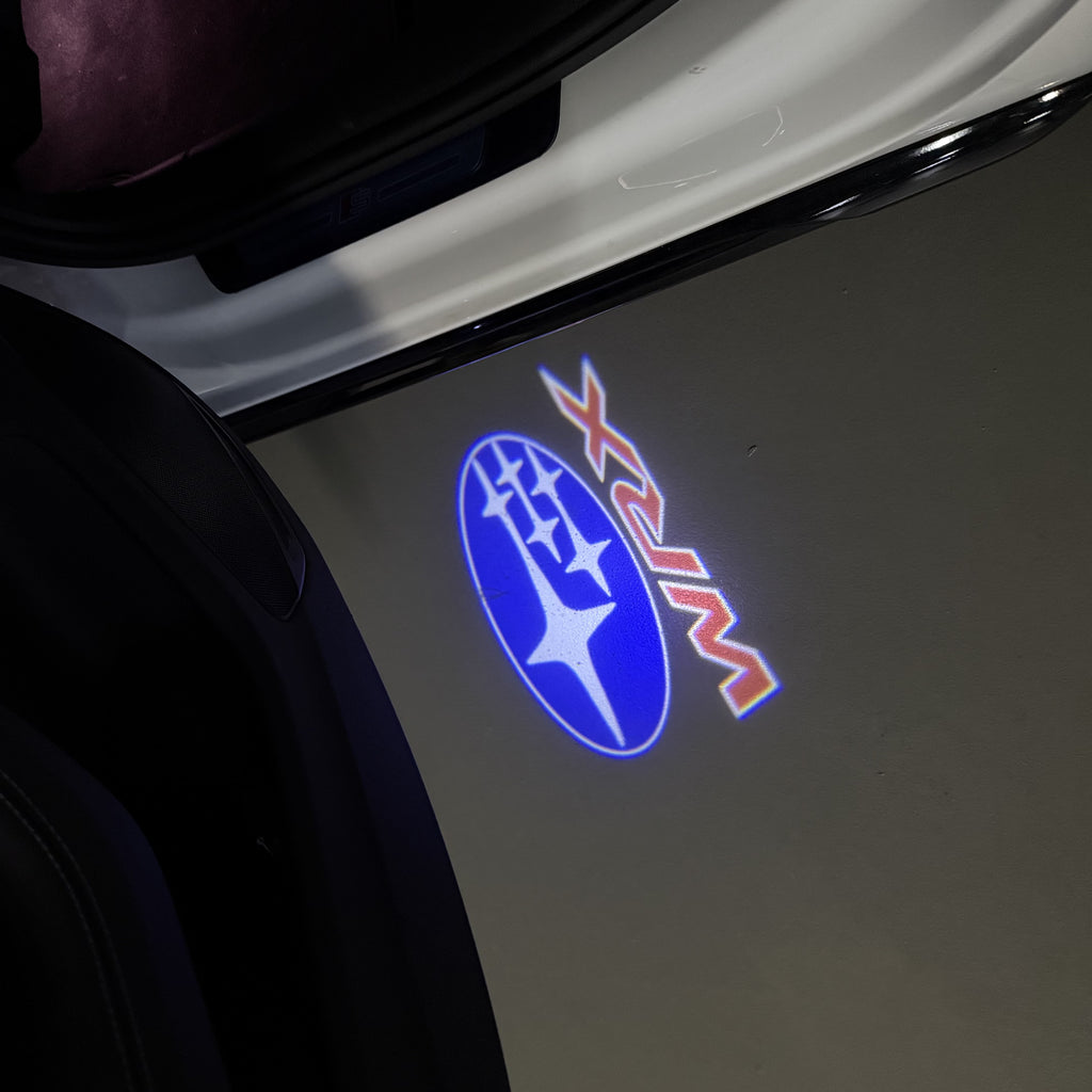 SUBARU WRX LOGO PROJECROTR LIGHTS (quantity 1 = 1 sets/2 door lights) Nr.03A17