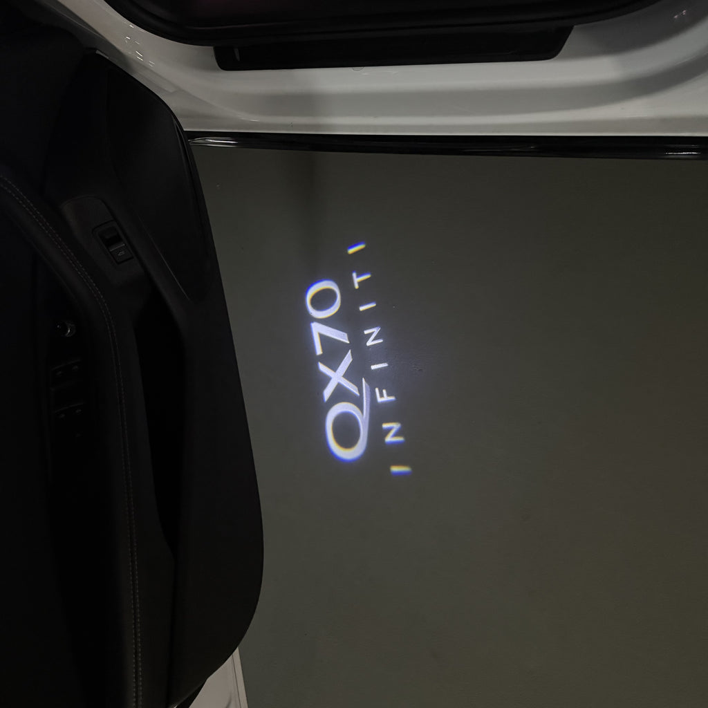 INFINITI  QX70 LOGO PROJECROTR LIGHTS  (quantity 1 = 1 sets/2 door lights)Nr.74A28