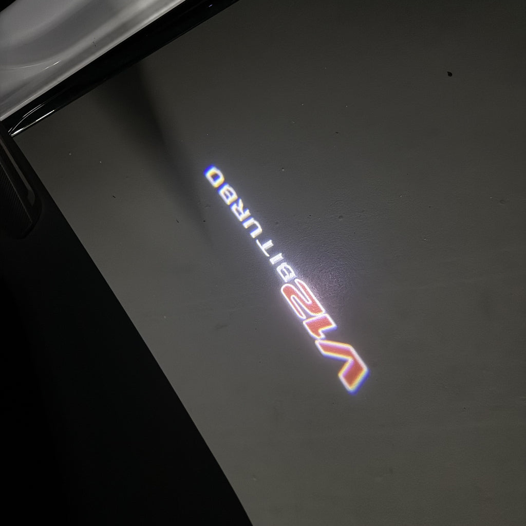 MERCEDES V12 BENZ BITURBO LOGO PROJECTOT LIGHTS(quantity 1 = 1 sets/2 door lights) Nr.03f 05