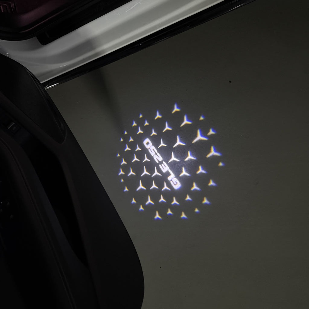 MERCEDES BENZ GLE 250 LOGO PROJECTOR LIGHTS  (quantity 1 = 1 sets/2 door lights)Nr.03f043