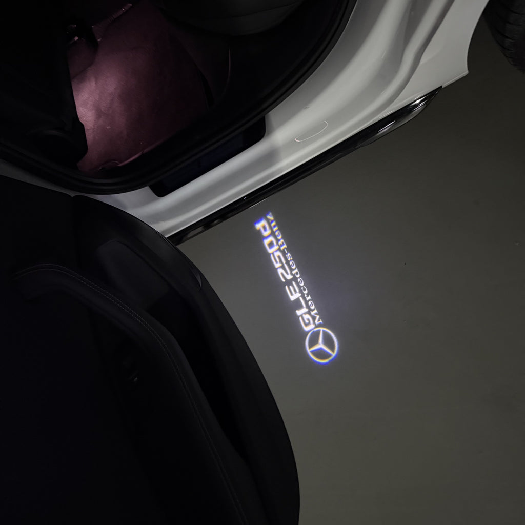 MERCEDES BENZ GLE 250d LOGO PROJECTOR LIGHTS  (quantity 1 = 1 sets/2 door lights)Nr.03f042