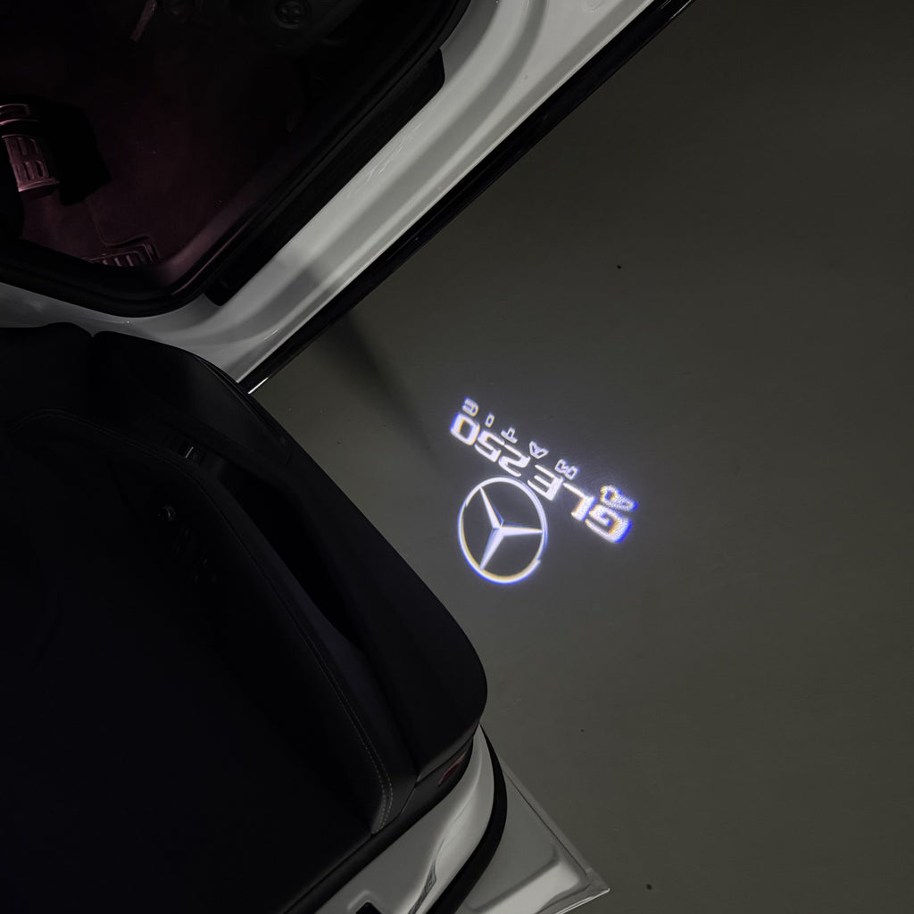MERCEDES BENZ GLE 250 LOGO PROJECTOR LIGHTS  (quantity 1 = 1 sets/2 door lights)Nr.03f041