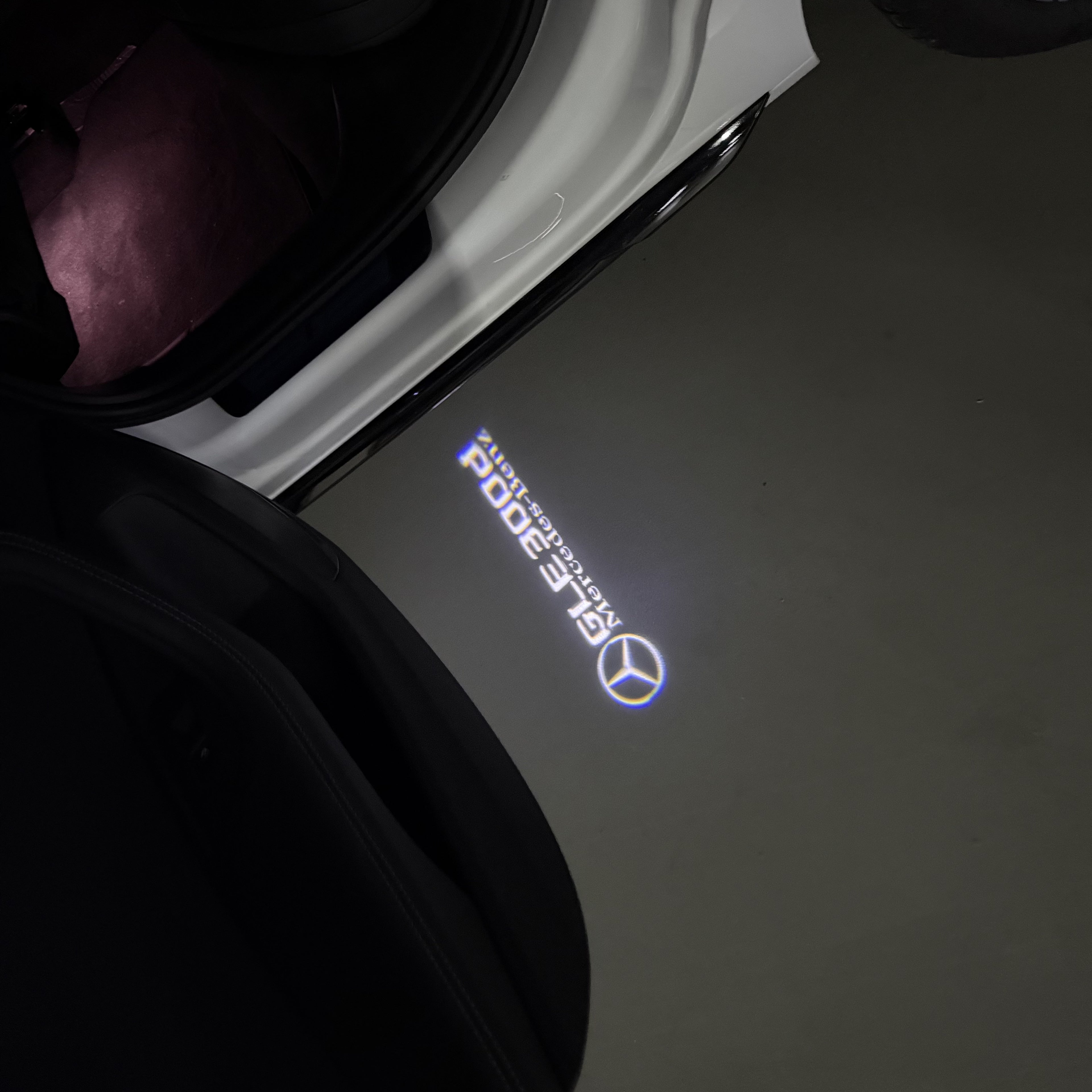 MERCEDES BENZ GLE 300d LOGO PROJECTOR LIGHTS  (quantity 1 = 1 sets/2 door lights)Nr.03f046