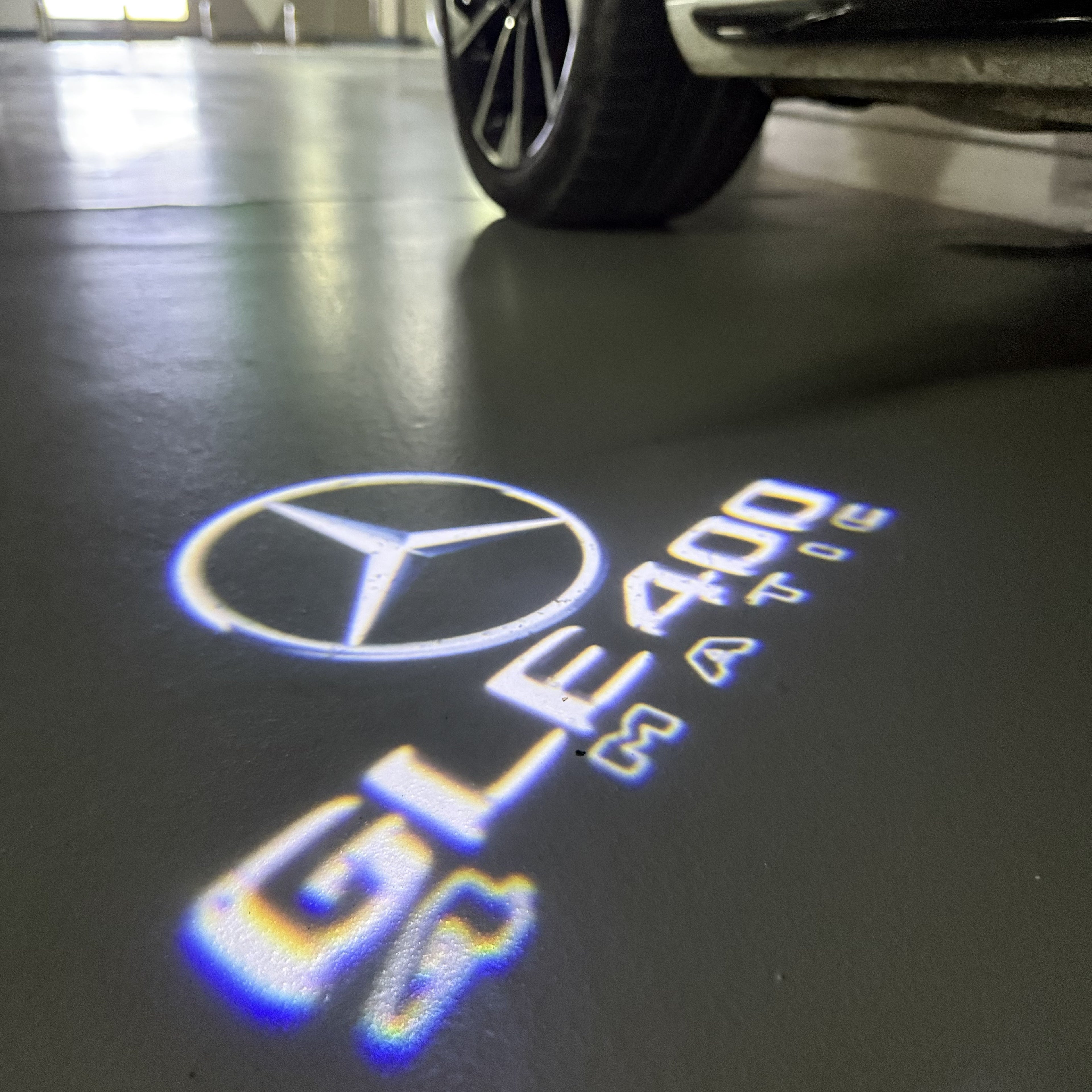 MERCEDES BENZ GLE 400 LOGO PROJECTOR LIGHTS  (quantity 1 = 1 sets/2 door lights)Nr.03f047