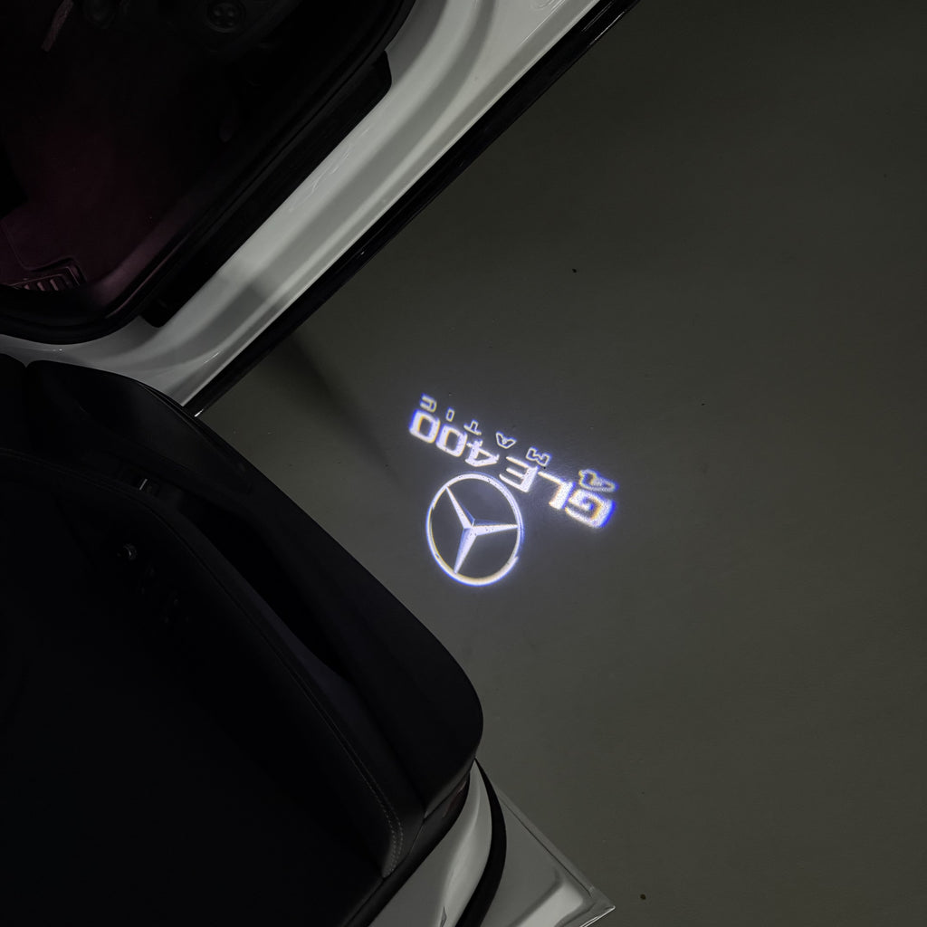 MERCEDES BENZ GLE 400 LOGO PROJECTOR LIGHTS  (quantity 1 = 1 sets/2 door lights)Nr.03f047