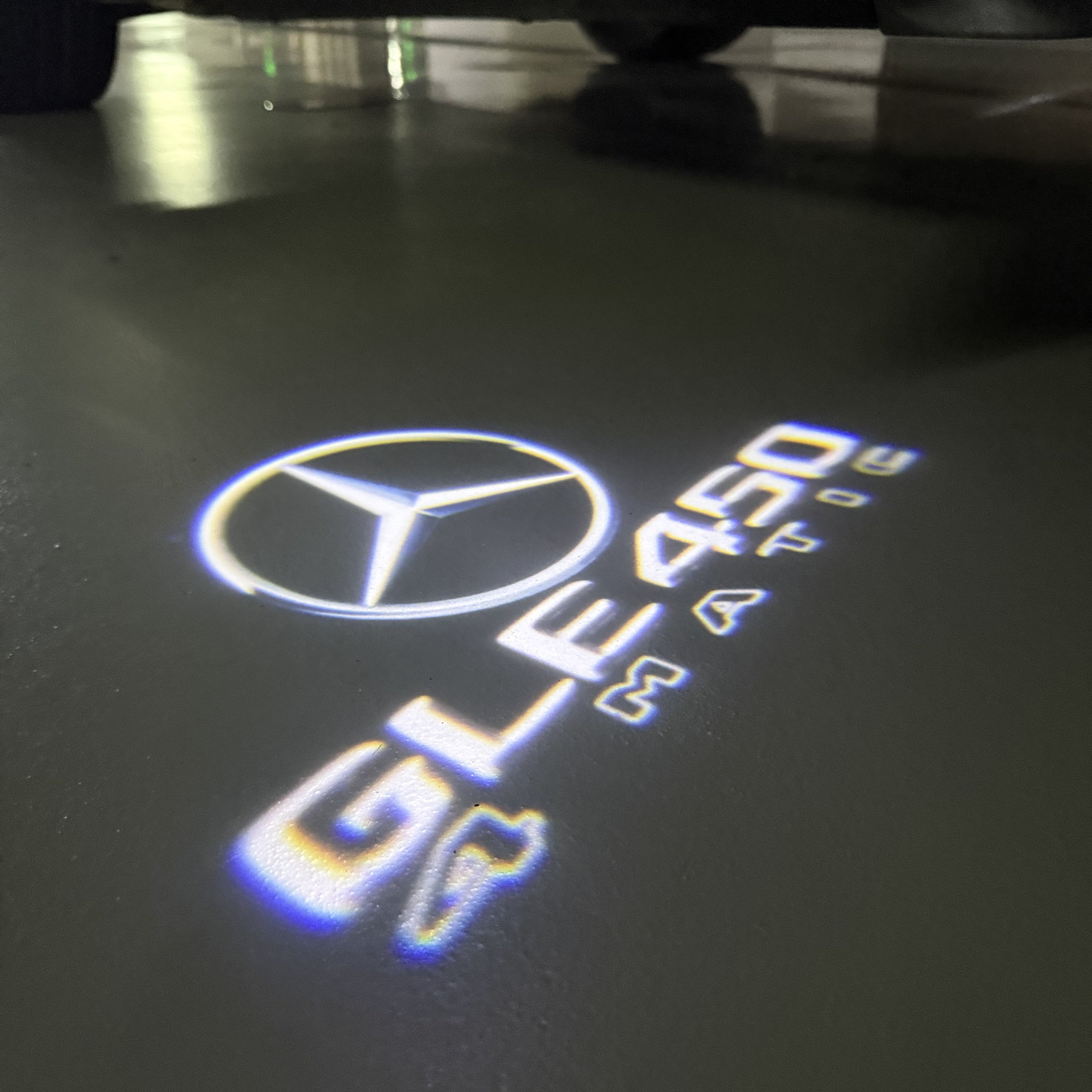 MERCEDES BENZ GLE 450 LOGO PROJECTOR LIGHTS  (quantity 1 = 1 sets/2 door lights)Nr.03f050