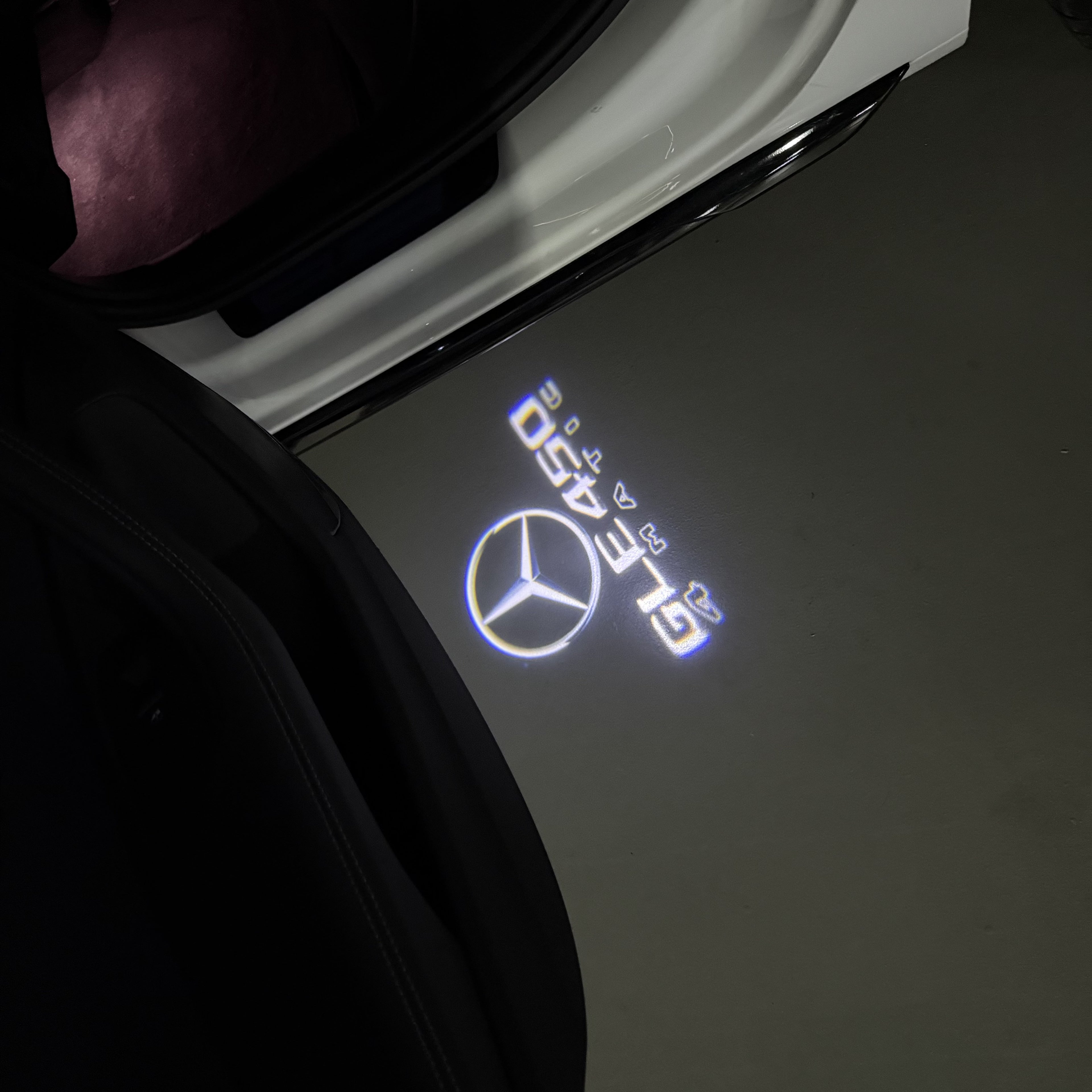 MERCEDES BENZ GLE 450 LOGO PROJECTOR LIGHTS  (quantity 1 = 1 sets/2 door lights)Nr.03f050