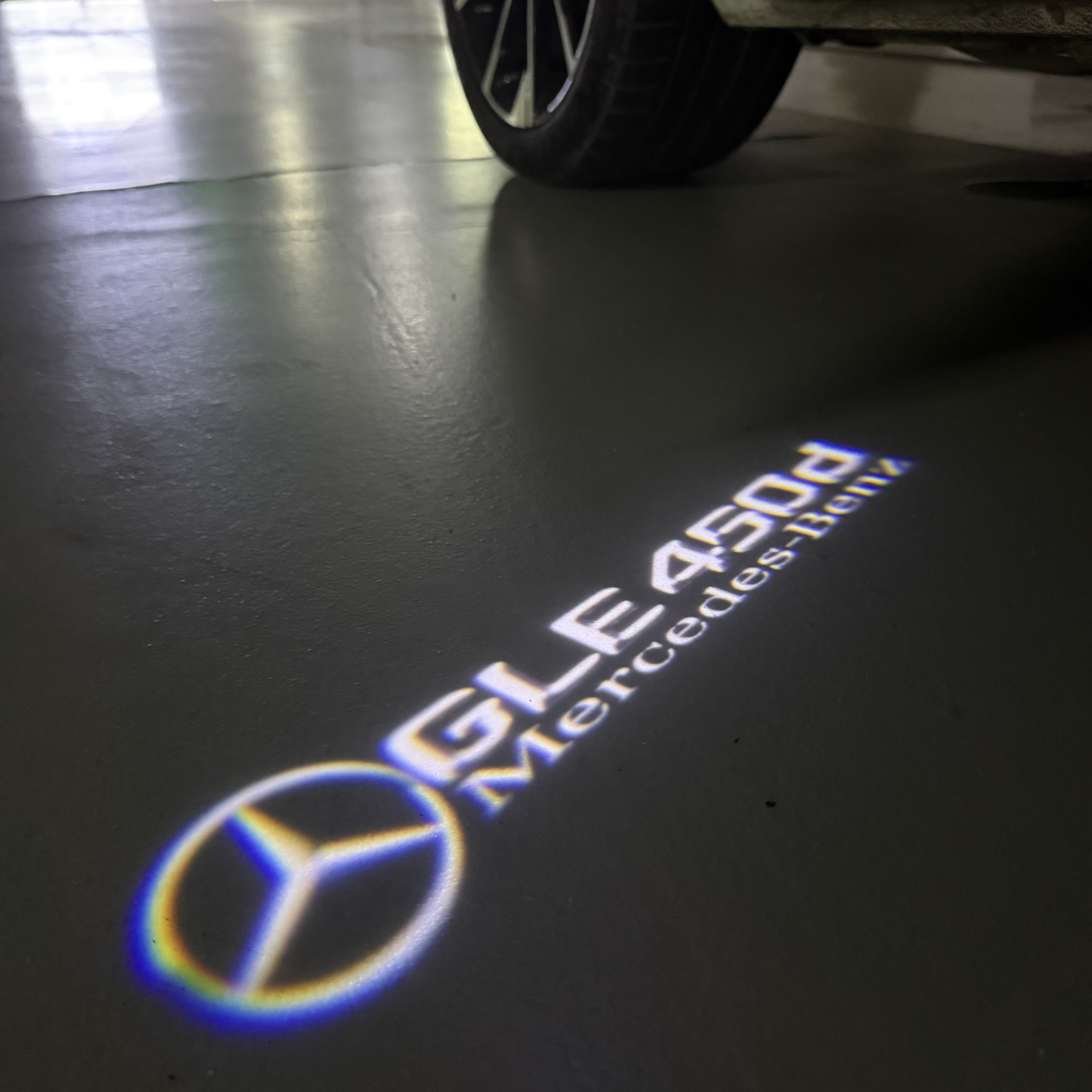 MERCEDES BENZ GLE 450d LOGO PROJECTOR LIGHTS  (quantity 1 = 1 sets/2 door lights)Nr.03f052