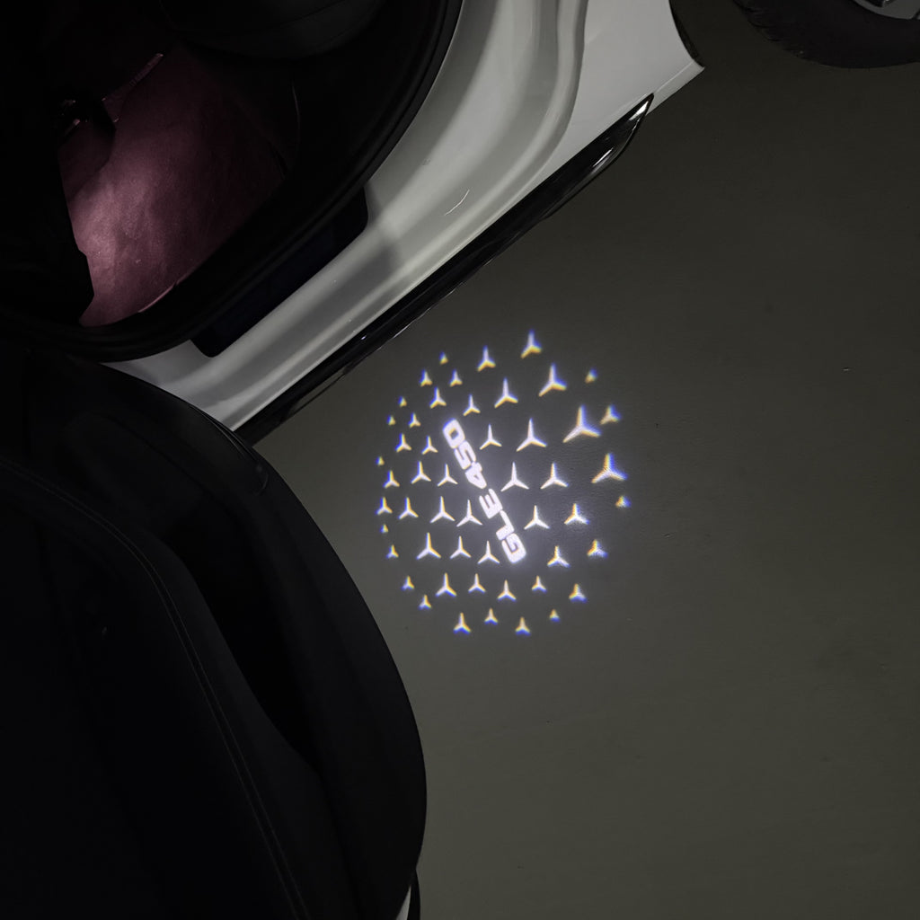 MERCEDES BENZ GLE 450 LOGO PROJECTOR LIGHTS  (quantity 1 = 1 sets/2 door lights)Nr.03f051
