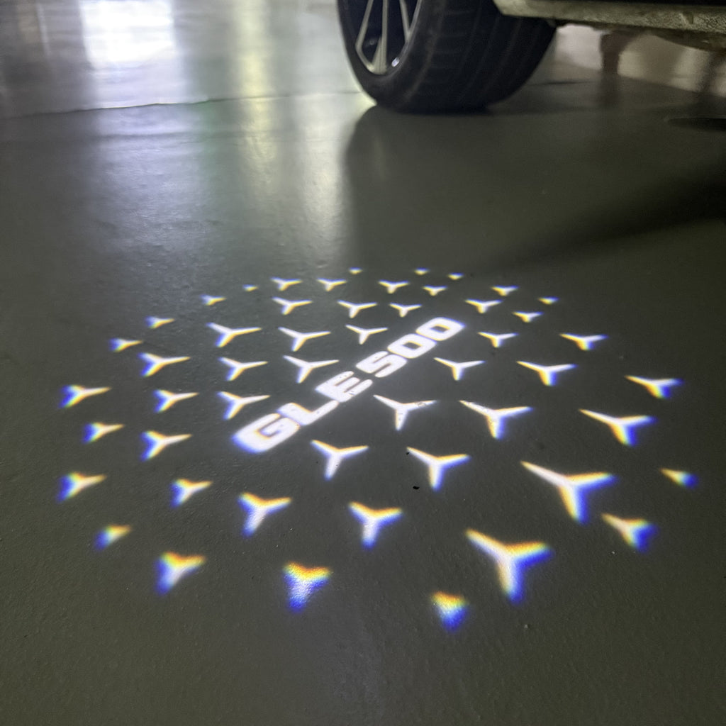MERCEDES BENZ GLE 500 LOGO PROJECTOR LIGHTS  (quantity 1 = 1 sets/2 door lights)Nr.03f054