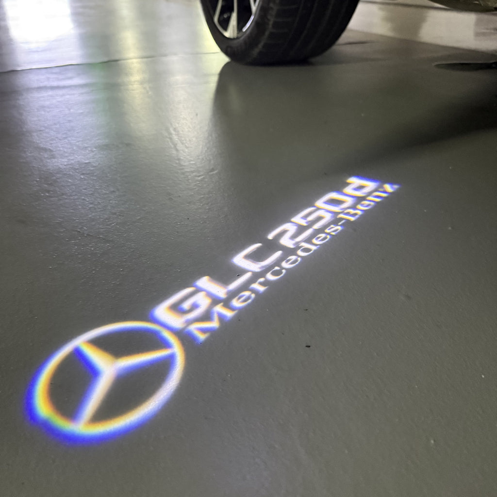 MERCEDES BENZ GLC 250d LOGO PROJECTOR LIGHTS  (quantity 1 = 1 sets/2 door lights)Nr.03f042
