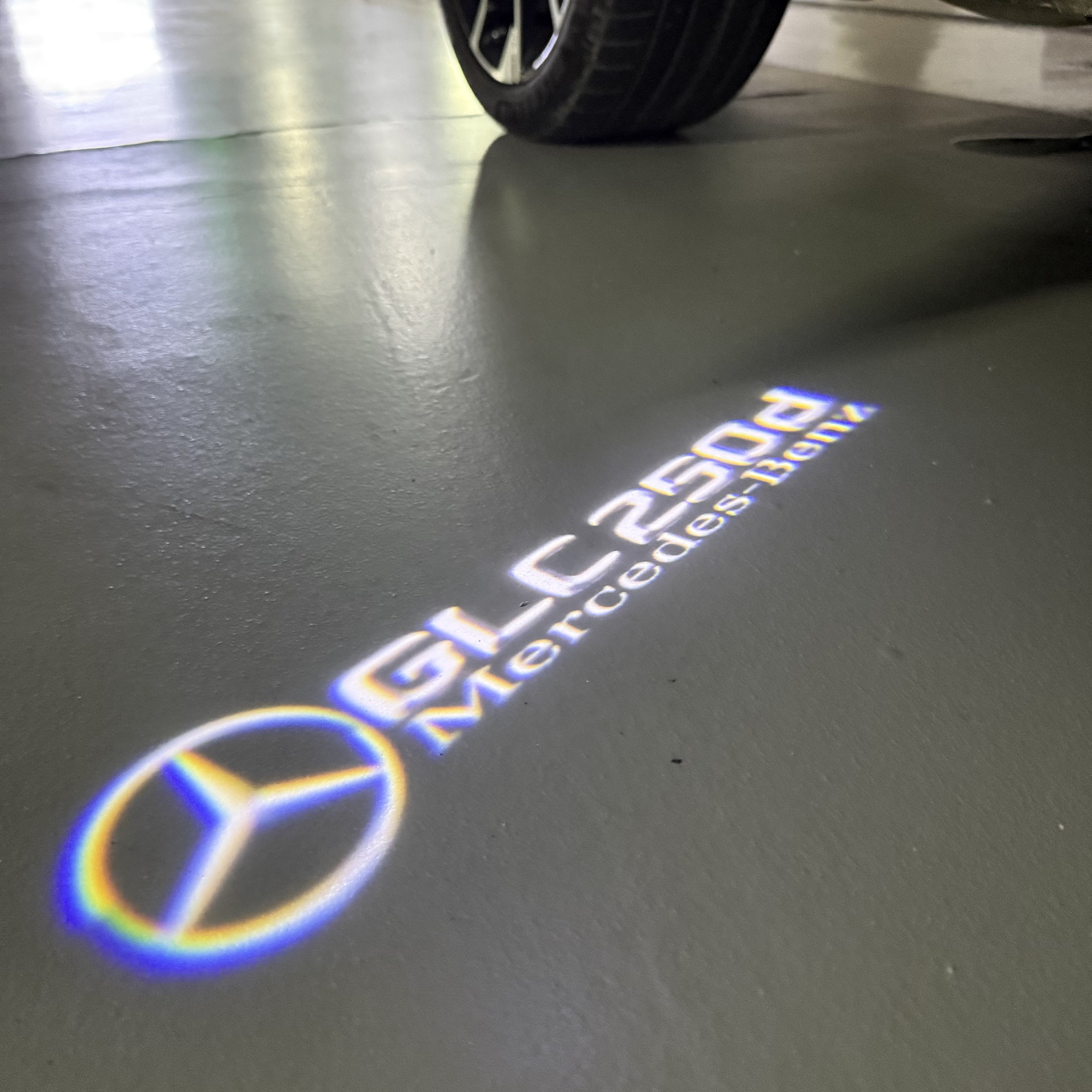 MERCEDES BENZ GLC 250d LOGO PROJECTOR LIGHTS  (quantity 1 = 1 sets/2 door lights)Nr.03f042