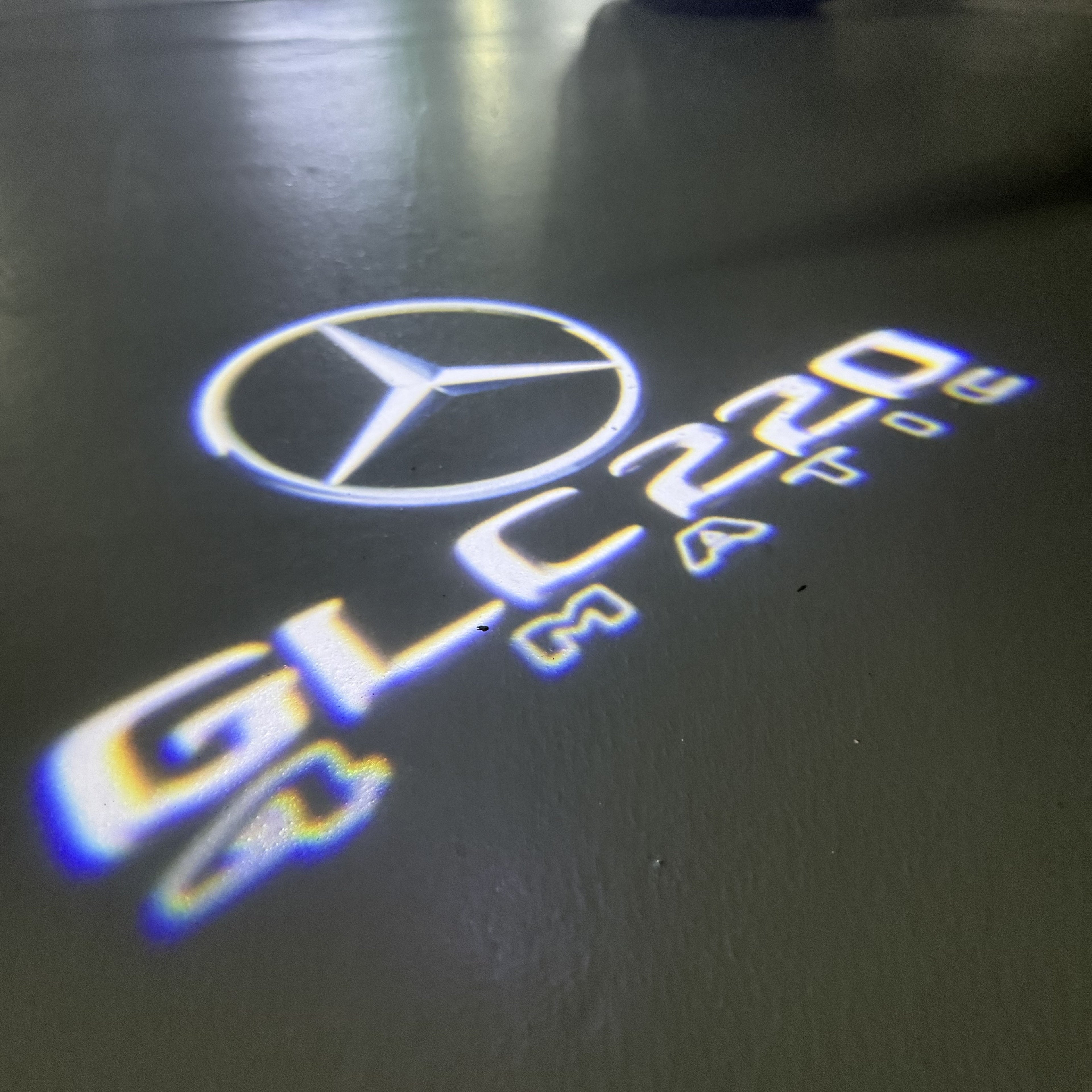 MERCEDES BENZ GLC 220 LOGO PROJECTOR LIGHTS  (quantity 1 = 1 sets/2 door lights)Nr.03f038