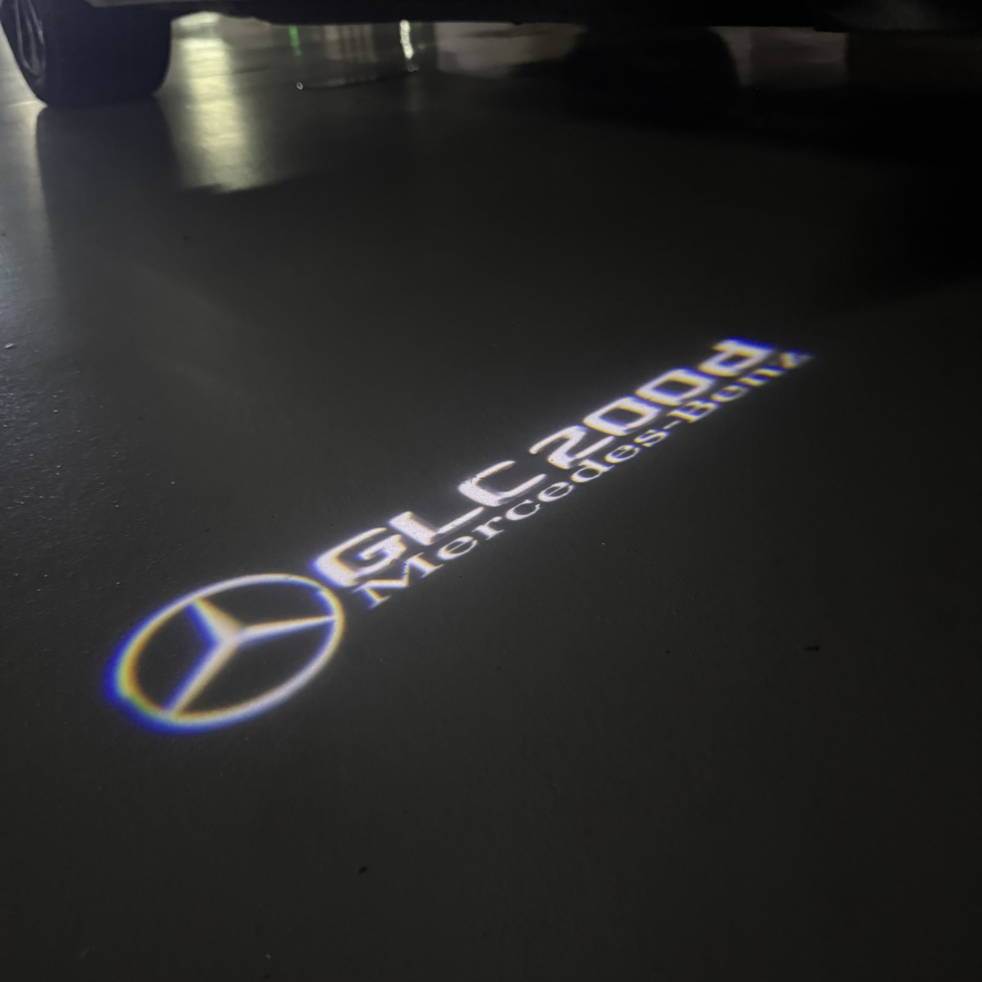 MERCEDES BENZ GLC 200d LOGO PROJECTOR LIGHTS  (quantity 1 = 1 sets/2 door lights)Nr.03f036