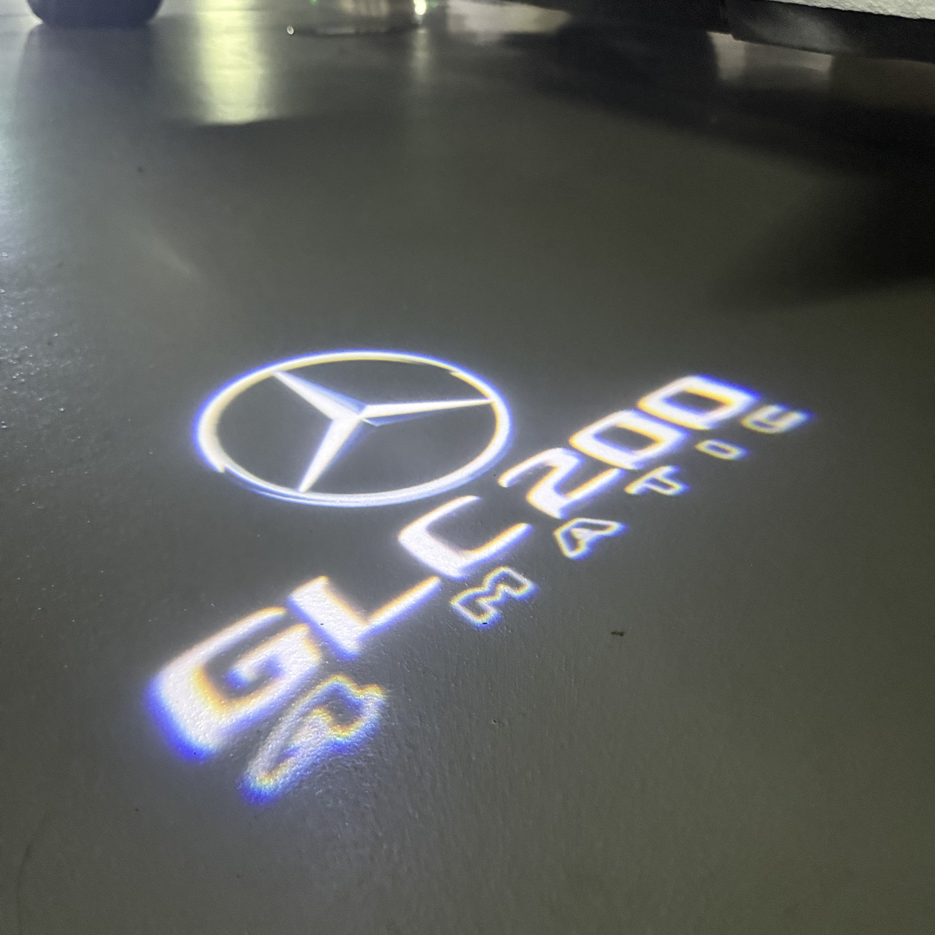 MERCEDES BENZ GLC 200 LOGO PROJECTOR LIGHTS  (quantity 1 = 1 sets/2 door lights)Nr.03f035