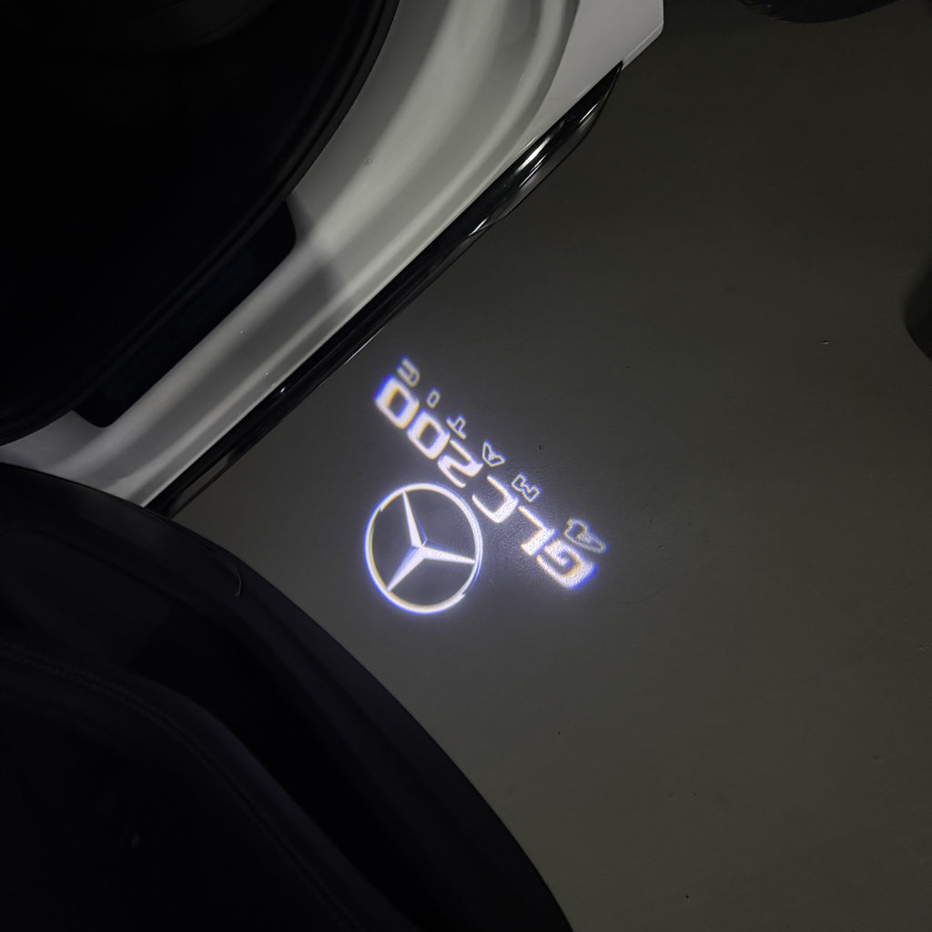 MERCEDES BENZ GLC 200 LOGO PROJECTOR LIGHTS  (quantity 1 = 1 sets/2 door lights)Nr.03f035