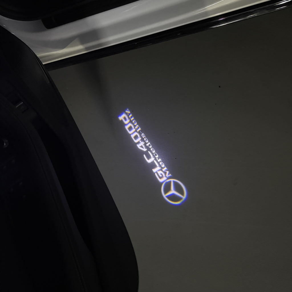 MERCEDES BENZ GLC 400d LOGO PROJECTOR LIGHTS  (quantity 1 = 1 sets/2 door lights)Nr.03f051