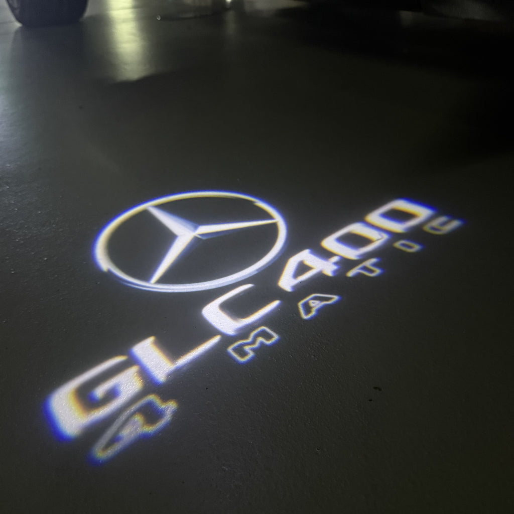 MERCEDES BENZ GLC 400 LOGO PROJECTOR LIGHTS  (quantity 1 = 1 sets/2 door lights)Nr.03f050