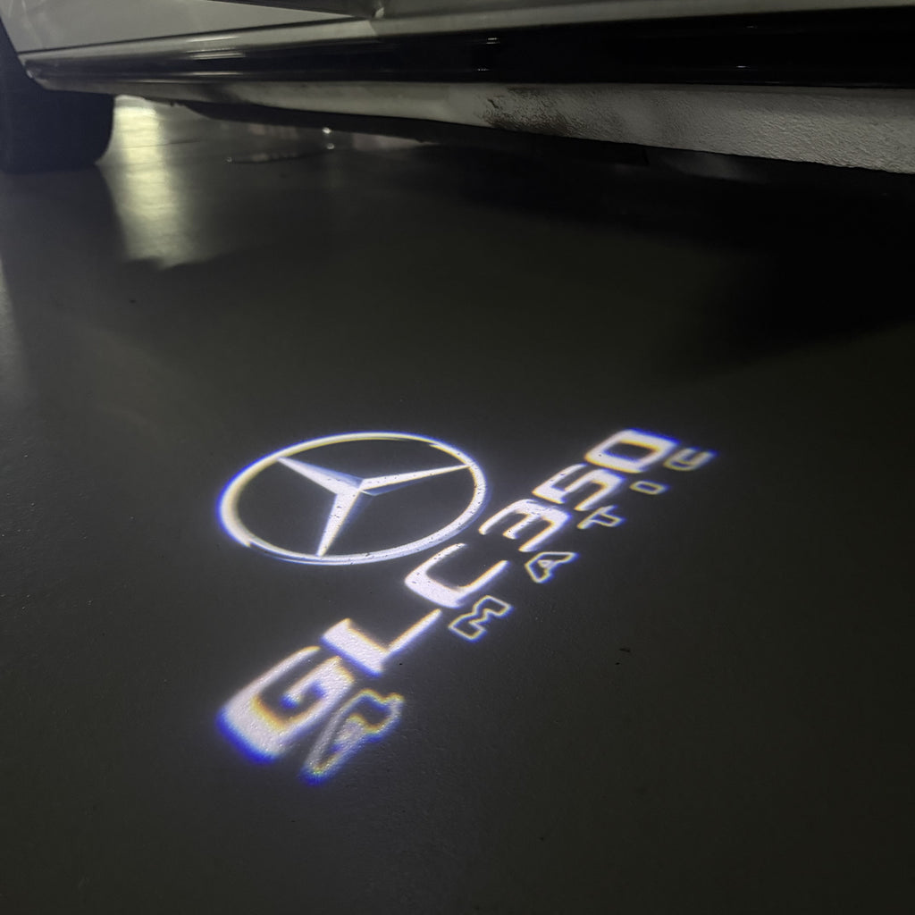 MERCEDES BENZ GLC 350 LOGO PROJECTOR LIGHTS  (quantity 1 = 1 sets/2 door lights)Nr.03f047