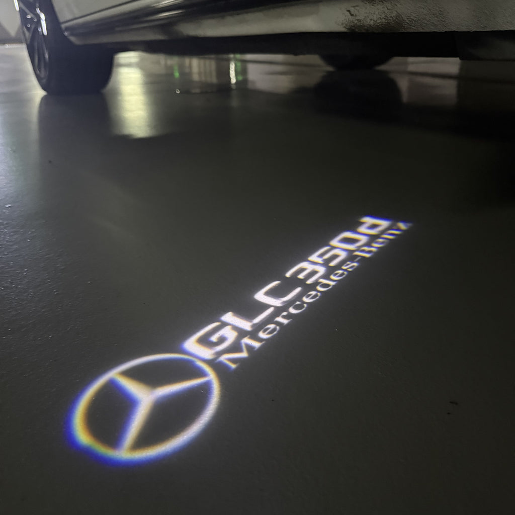 MERCEDES BENZ GLC 350d LOGO PROJECTOR LIGHTS  (quantity 1 = 1 sets/2 door lights)Nr.03f049