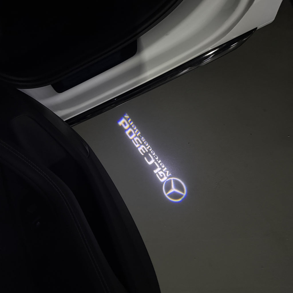 MERCEDES BENZ GLC 350d LOGO PROJECTOR LIGHTS  (quantity 1 = 1 sets/2 door lights)Nr.03f049