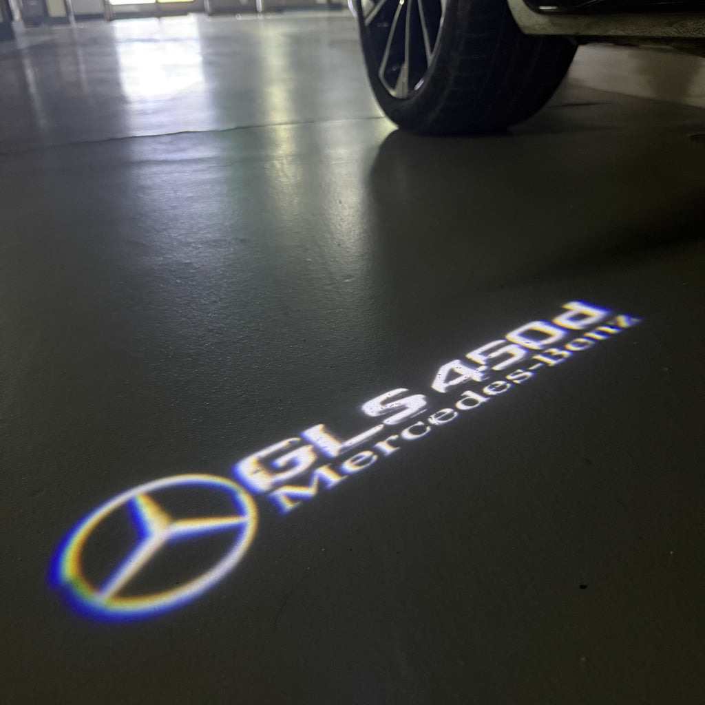 MERCEDES BENZ GLS 450d LOGO PROJECTOR LIGHTS  (quantity 1 = 1 sets/2 door lights)Nr.03f040