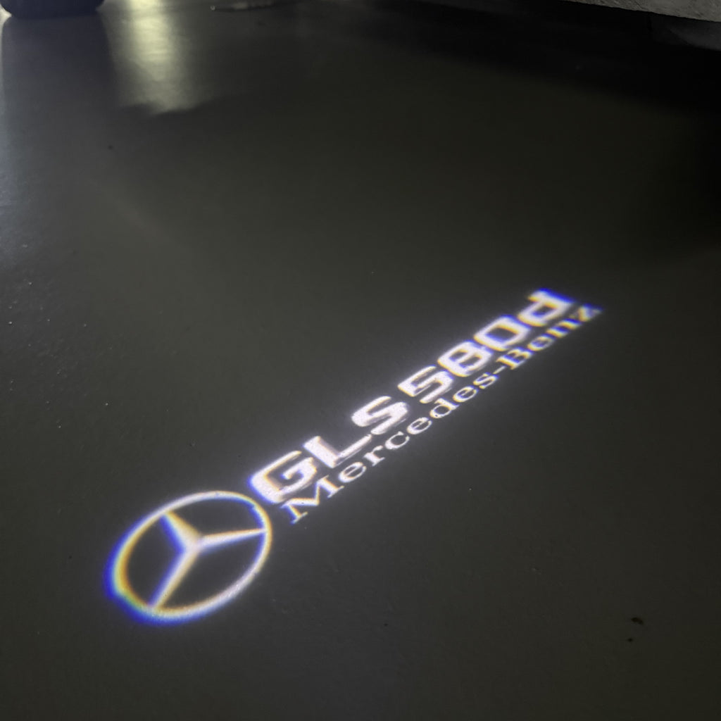 MERCEDES BENZ GLS 580d LOGO PROJECTOR LIGHTS  (quantity 1 = 1 sets/2 door lights)Nr.03f046