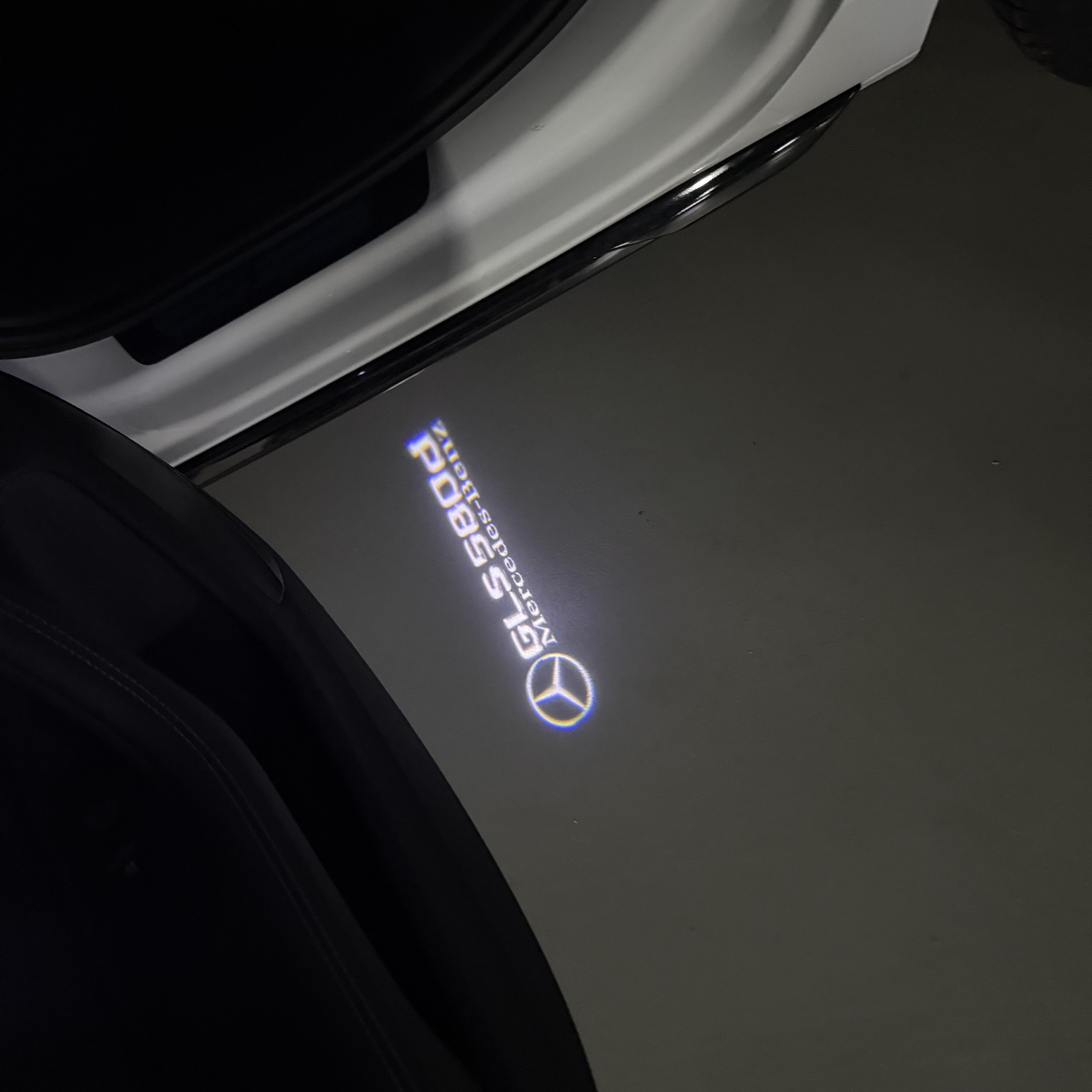 MERCEDES BENZ GLS 580d LOGO PROJECTOR LIGHTS  (quantity 1 = 1 sets/2 door lights)Nr.03f046