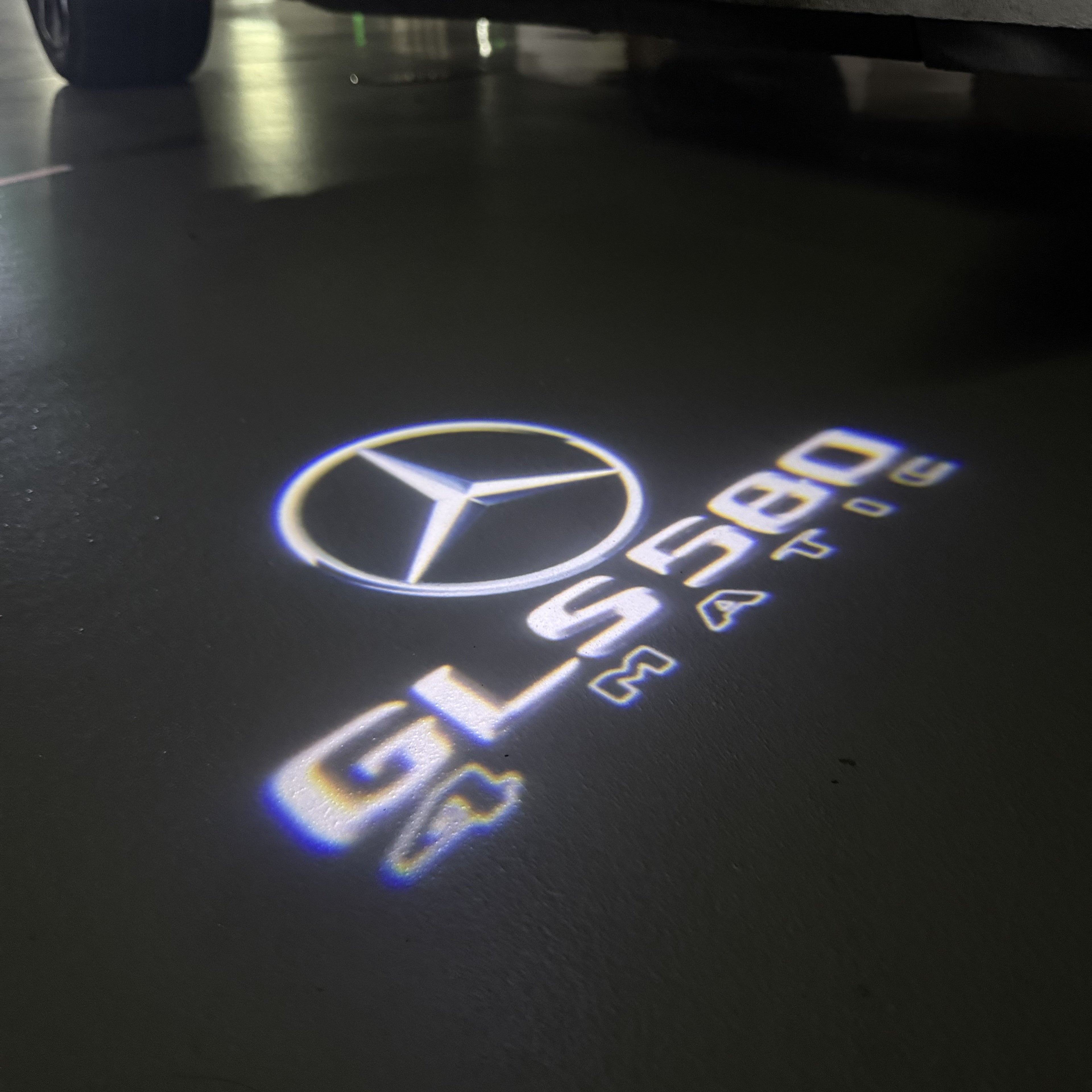 MERCEDES BENZ GLS 580 LOGO PROJECTOR LIGHTS  (quantity 1 = 1 sets/2 door lights)Nr.03f044