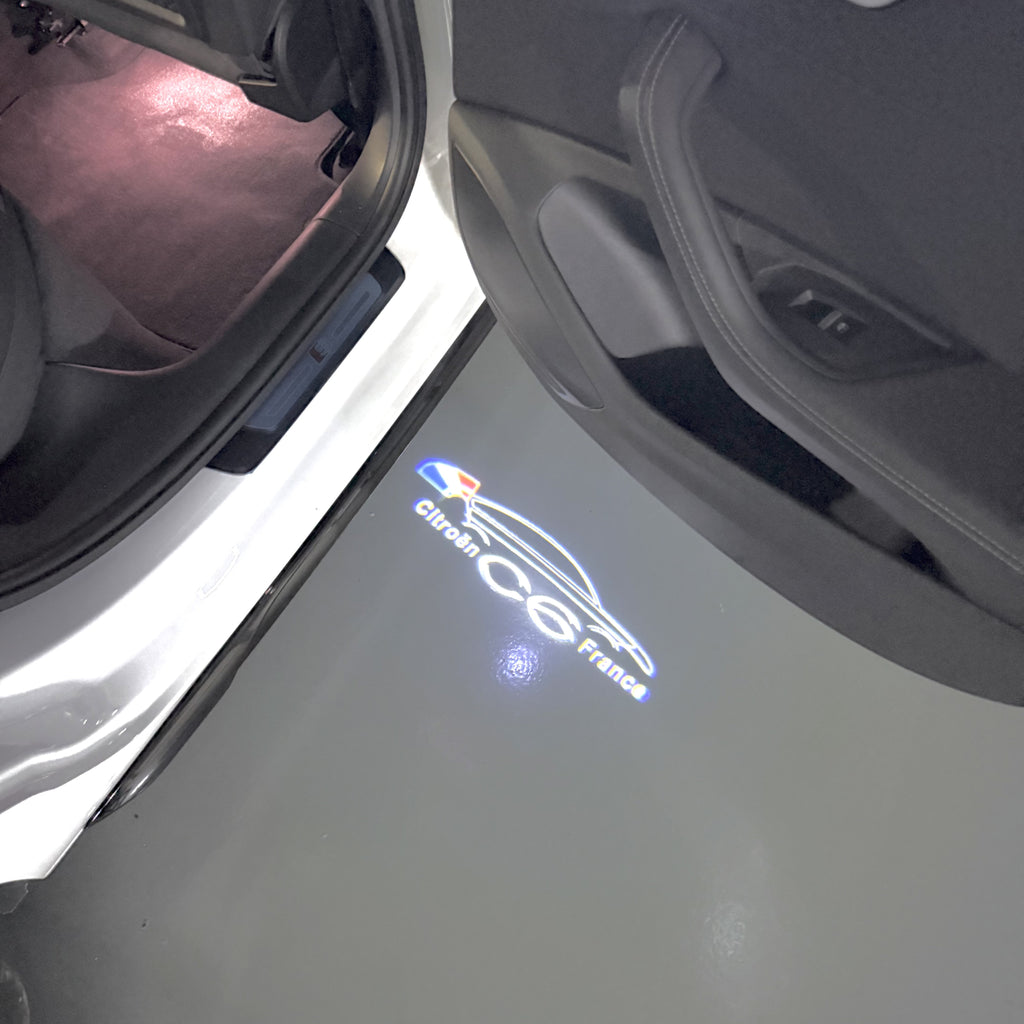 CITROËN  C6 France  LOGO PROJECTOT LIGHTS (quantity 1 = 1 sets/2 door lights) Nr.6024q0t0118