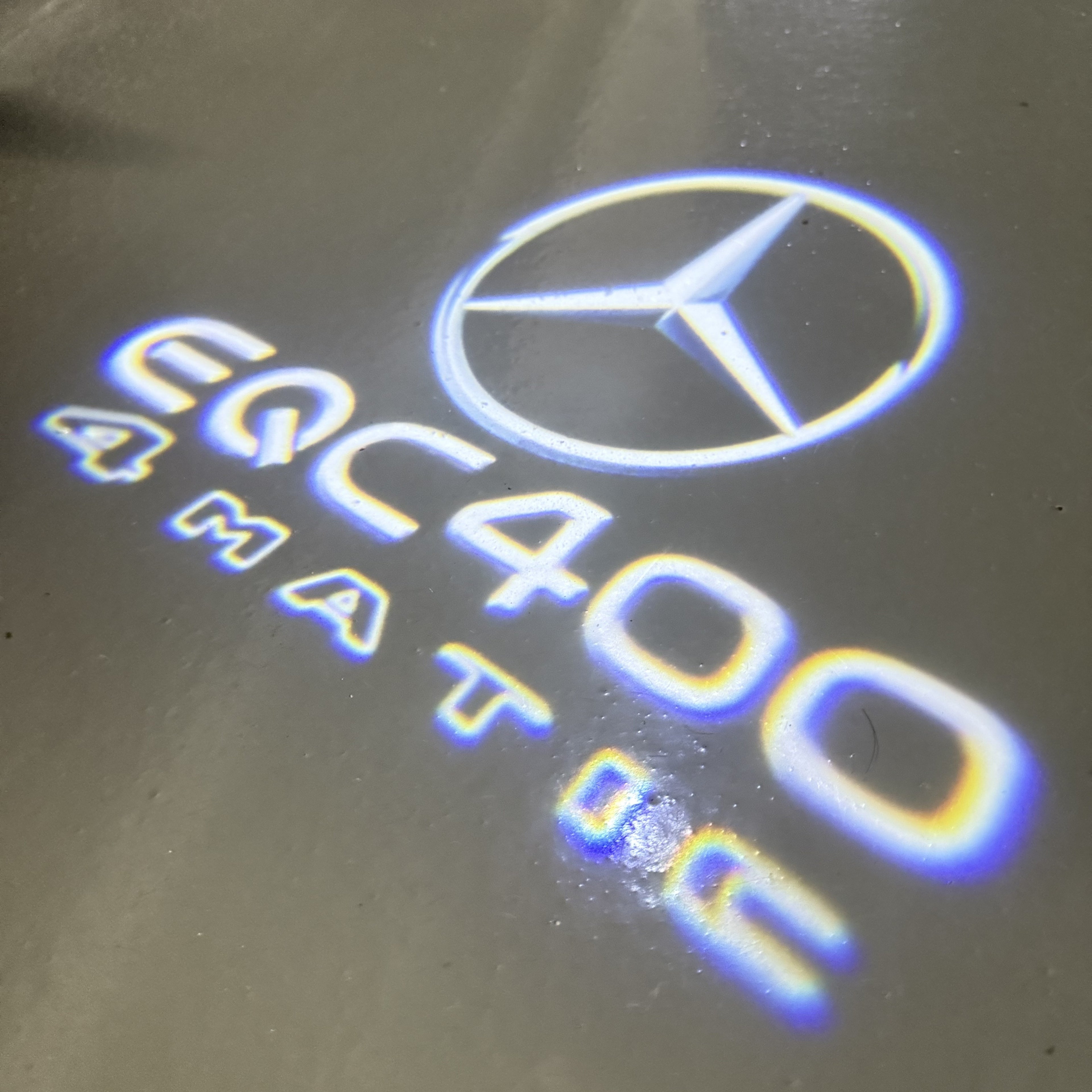MERCEDES BENZ EQC 400  LOGO PROJECTOR LIGHTS  (quantity 1 = 1 sets/2 door lights)Nr.03f09