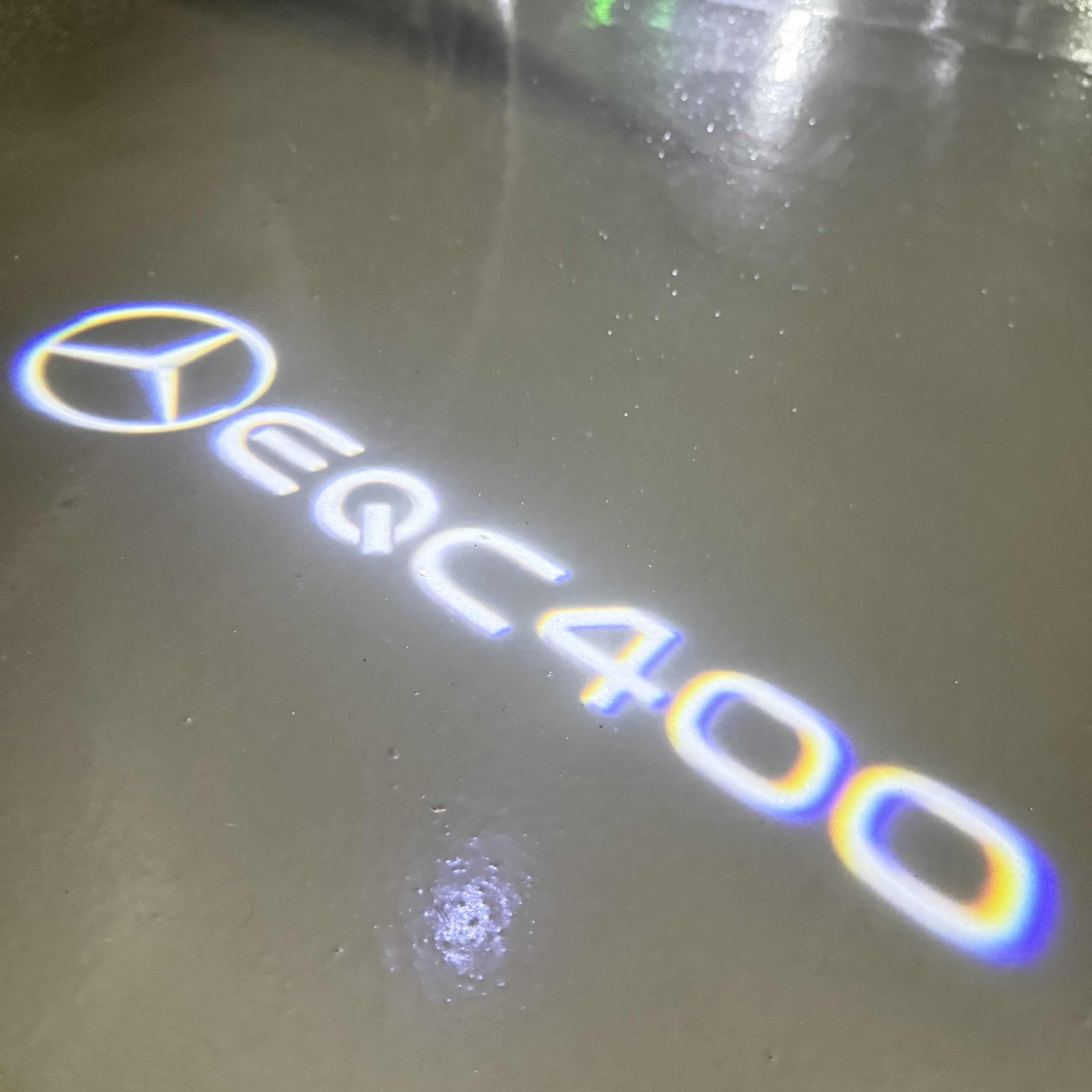 MERCEDES BENZ EQC 400  LOGO PROJECTOR LIGHTS  (quantity 1 = 1 sets/2 door lights)Nr.03f010