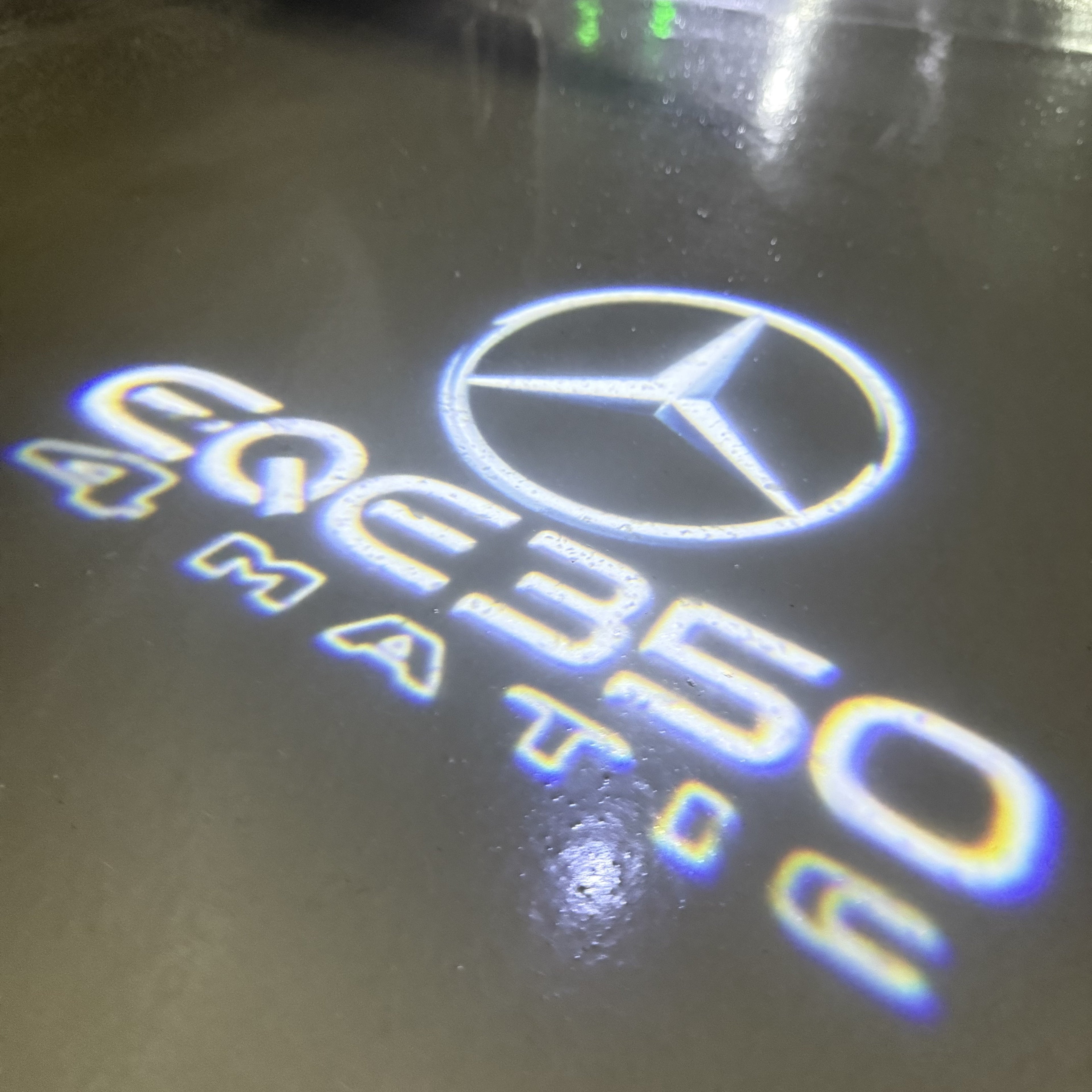 MERCEDES BENZ EQE 350  LOGO PROJECTOR LIGHTS  (quantity 1 = 1 sets/2 door lights)Nr.03f016