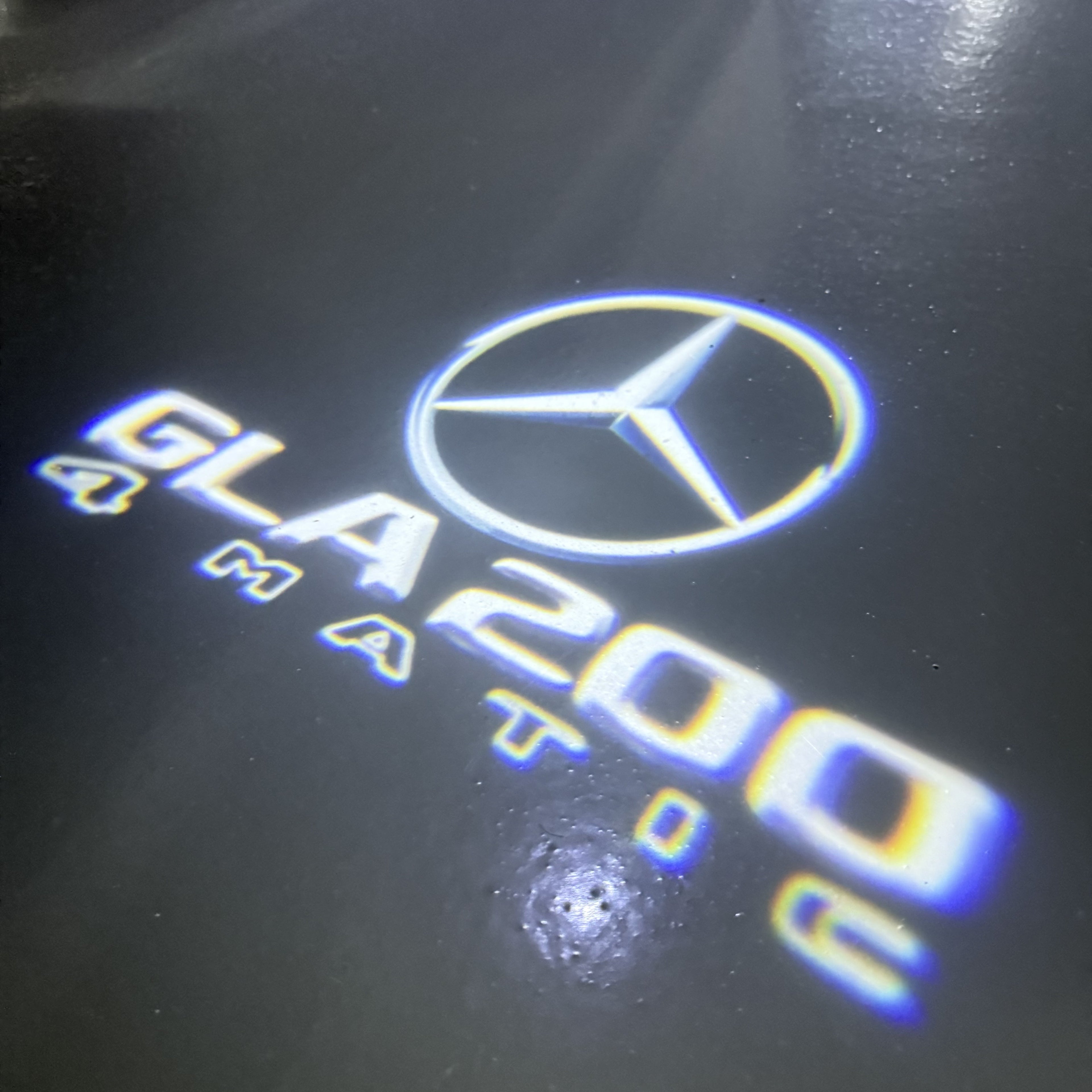 MERCEDES BENZ GLA 200 LOGO PROJECTOR LIGHTS  (quantity 1 = 1 sets/2 door lights)Nr.03f017