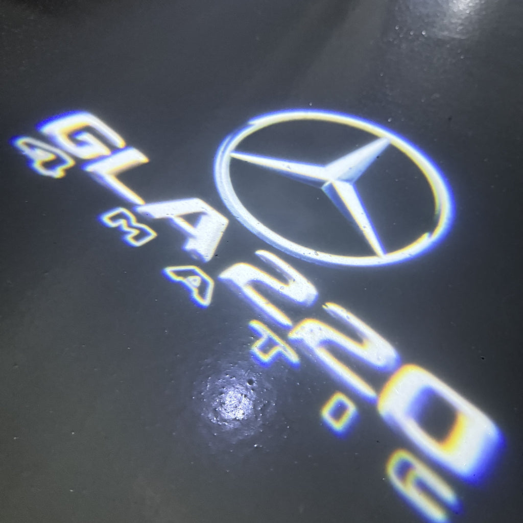 MERCEDES BENZ GLA 220 LOGO PROJECTOR LIGHTS  (quantity 1 = 1 sets/2 door lights)Nr.03f019