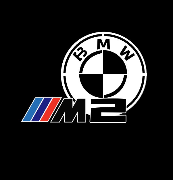 BMW M3 LOGO PROJECTOR LIGHTS Nr.24 (الكمية 1 = 1 مجموعة / 2 أضواء باب)